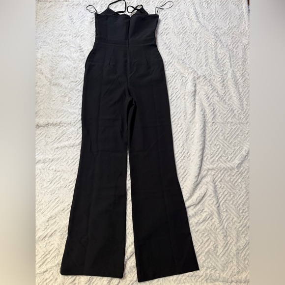 Socialite Black Wide Leg Jumpsuit - Picture 2 of 4